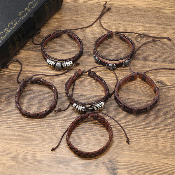 Adjustable-Leather-Cuffs---Punk-Jewelry-Supplier