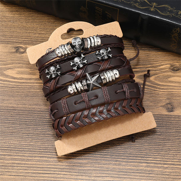 Black-Oxidized-Bracelet---Gothic-Punk-Wholesale