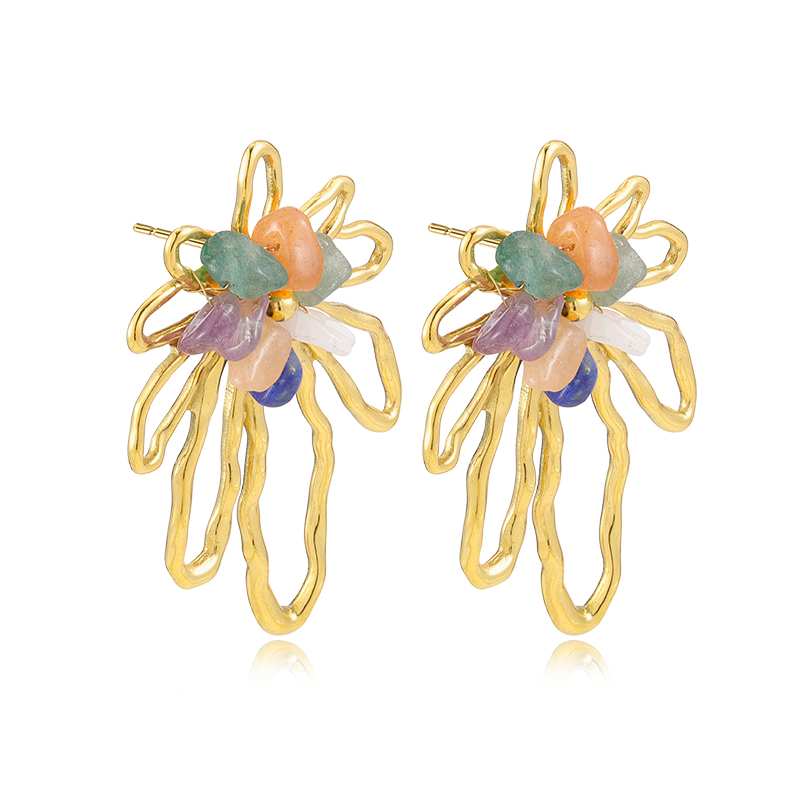 European luxury trumpet flower earrings European luxury trumpet flower earrings
