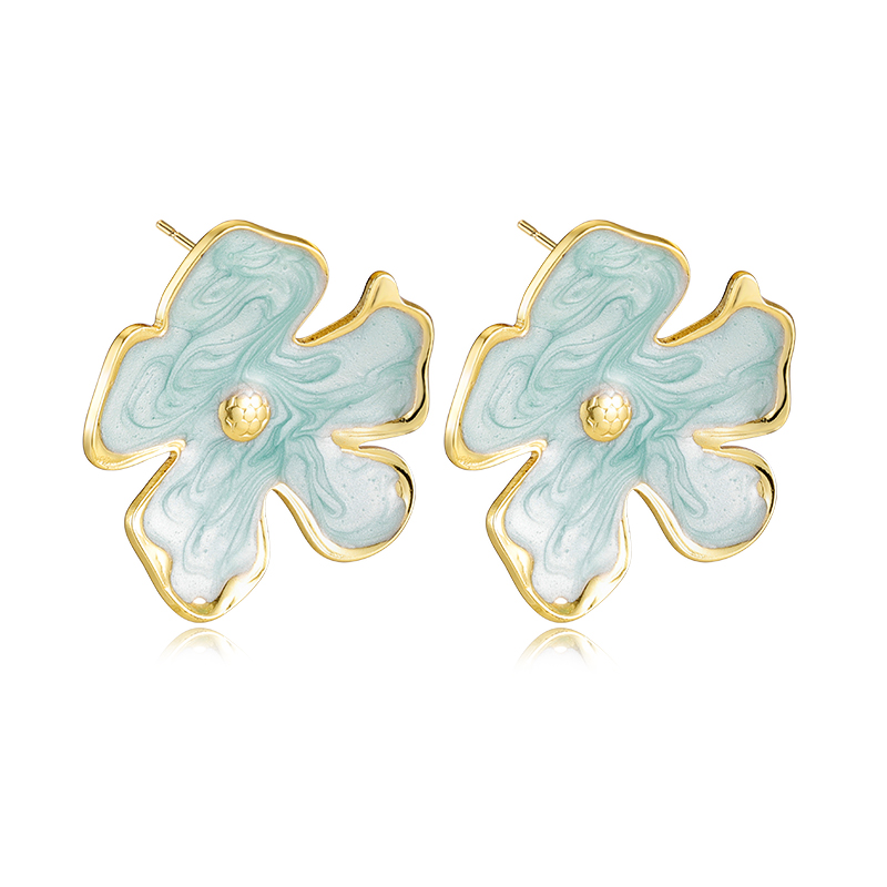 Mint Green Enamel Earrings Mint Green Enamel Earrings
