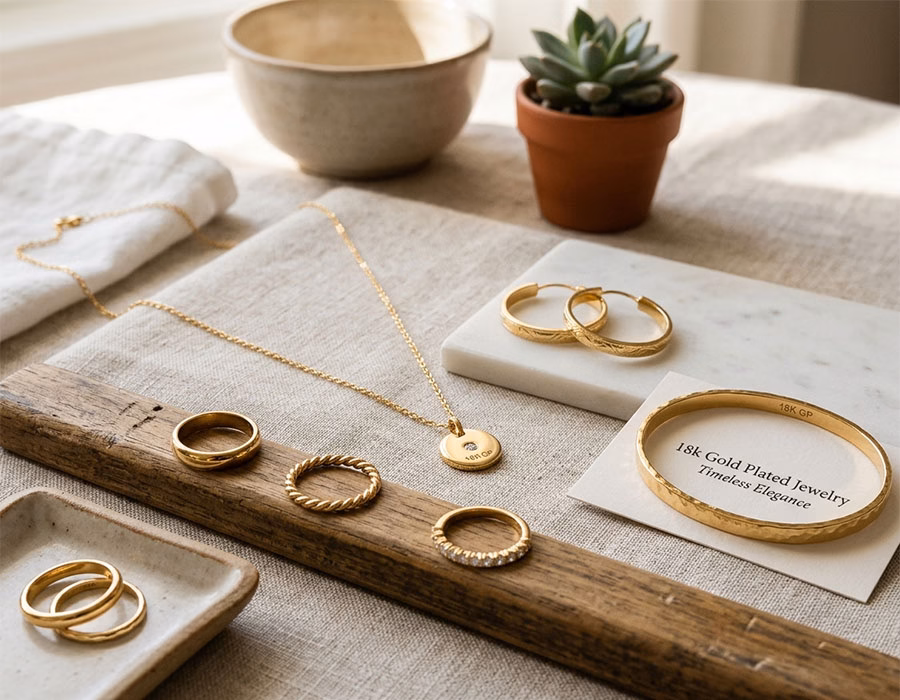 18K Gold-Plated Stainless Steel Jewelry