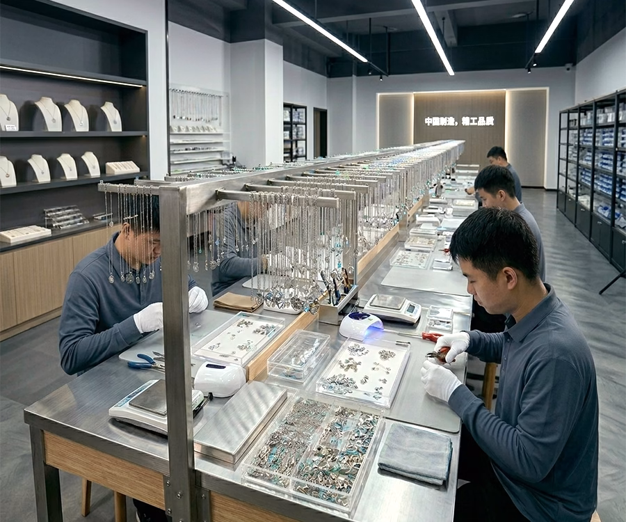 Stainless steel pendant processing workshop