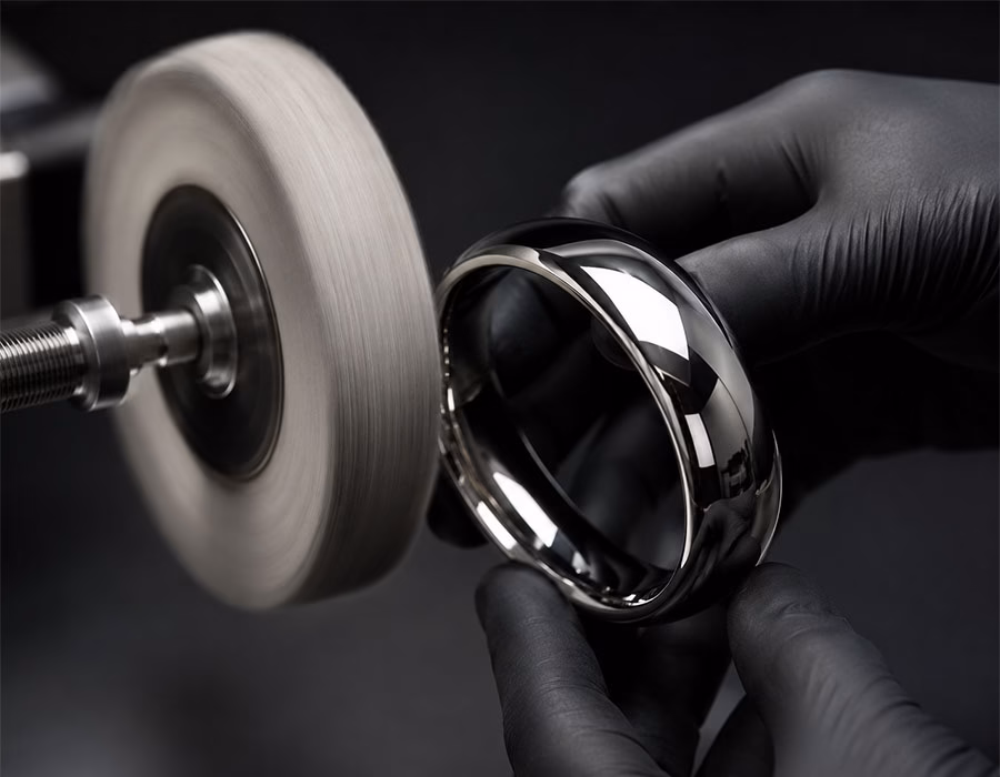 Stainless steel jewelry polishing